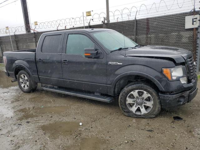 1FTFW1CF7CFA20519 - 2012 FORD F150 SUPERCREW BLACK photo 4