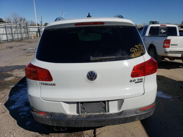 WVGBV3AX8EW604984 - 2014 VOLKSWAGEN TIGUAN S WHITE photo 6