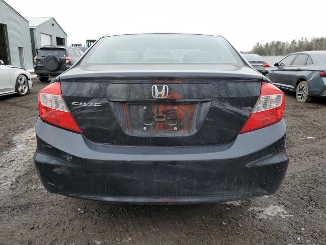 2HGFB2F47CH104061 - 2012 HONDA CIVIC LX BLACK photo 6