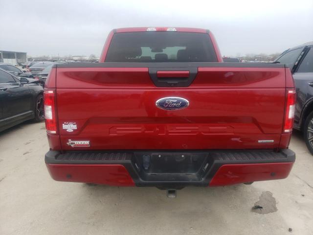 1FTEW1EP3JKD18118 - 2018 FORD F150 SUPERCREW RED photo 6