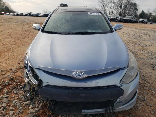 KMHEC4A49BA018186 - 2011 HYUNDAI SONATA HYBRID BLUE photo 5