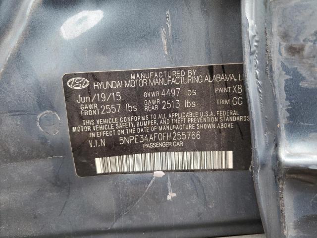 5NPE34AF0FH255766 - 2015 HYUNDAI SONATA SPORT BLUE photo 13