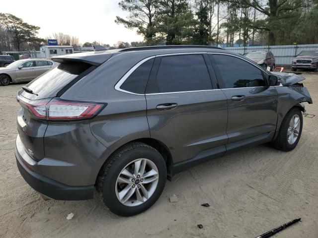 2FMPK4J99HBB03128 - 2017 FORD EDGE SEL GRAY photo 3