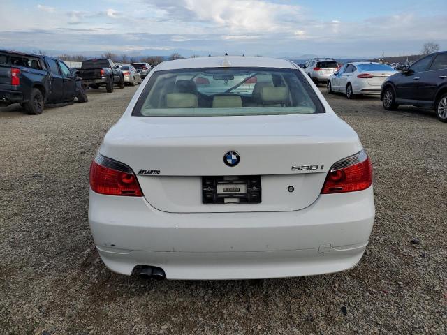 WBANE73567CM44447 - 2007 BMW 530 I WHITE photo 6