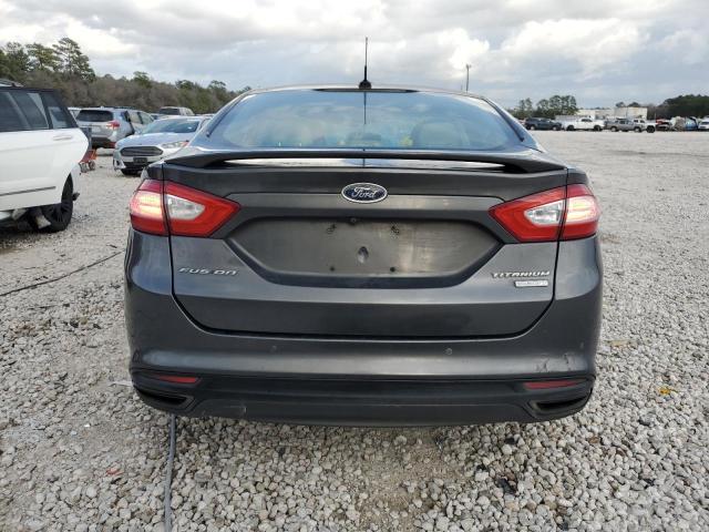 3FA6P0K97FR268821 - 2015 FORD FUSION TITANIUM GRAY photo 6