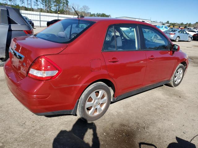 3N1BC1AP5BL456571 - 2011 NISSAN VERSA S RED photo 3