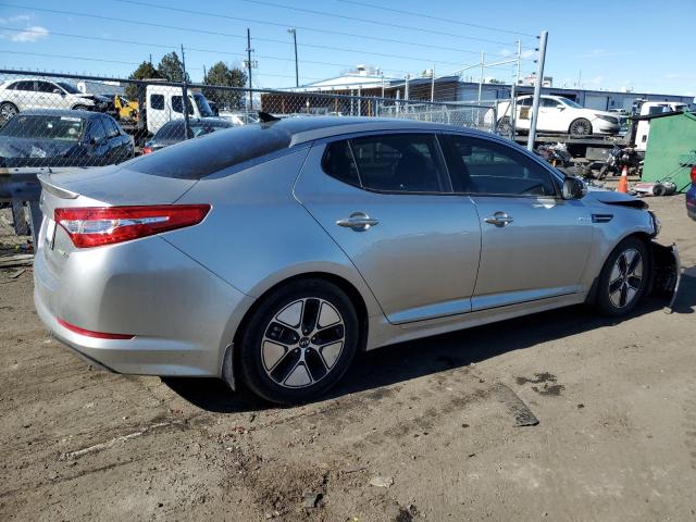 KNAGM4AD2D5047970 - 2013 KIA OPTIMA HYBRID SILVER photo 3