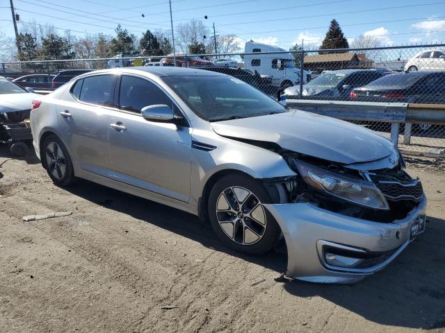 KNAGM4AD2D5047970 - 2013 KIA OPTIMA HYBRID SILVER photo 4