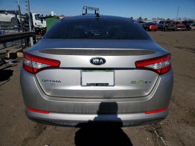 KNAGM4AD2D5047970 - 2013 KIA OPTIMA HYBRID SILVER photo 6