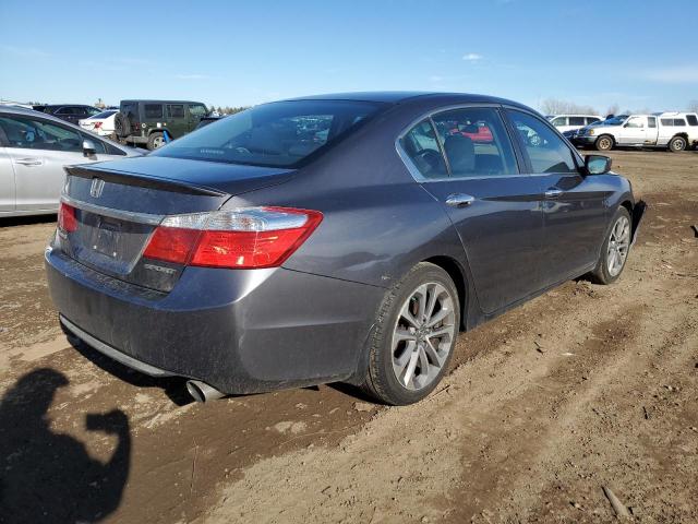 1HGCR2F58DA055668 - 2013 HONDA ACCORD SPORT GRAY photo 3