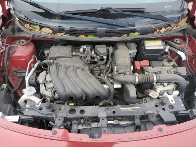 3N1CN7AP4GL867078 - 2016 NISSAN VERSA S RED photo 11