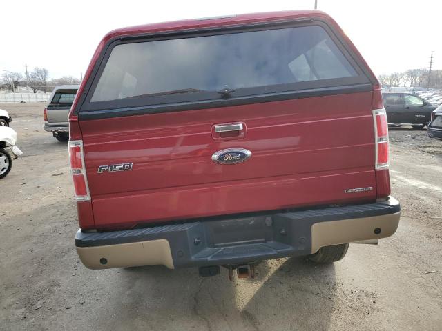 1FTFW1EF0DKF24769 - 2013 FORD F150 SUPERCREW RED photo 6