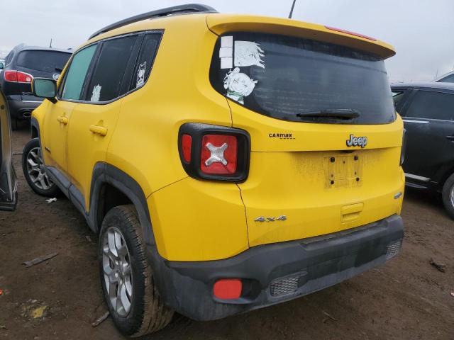 ZACCJBBB5JPJ32541 - 2018 JEEP RENEGADE LATITUDE YELLOW photo 2