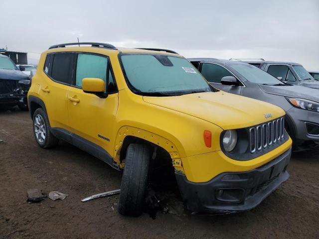 ZACCJBBB5JPJ32541 - 2018 JEEP RENEGADE LATITUDE YELLOW photo 4