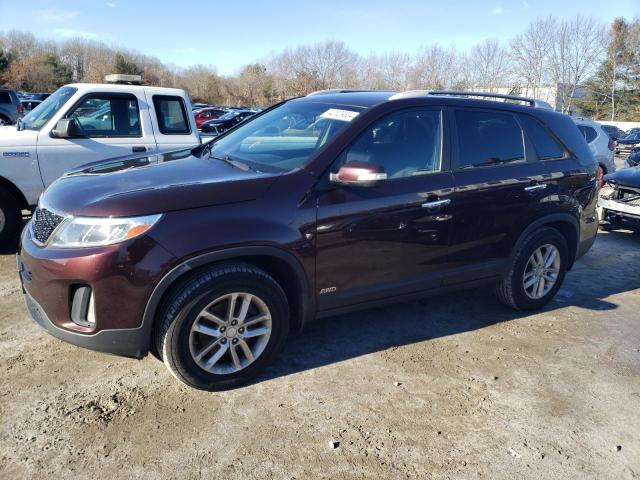 5XYKTDA64FG650740 - 2015 KIA SORENTO LX BURGUNDY photo 1