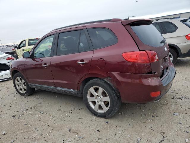 5NMSH13E78H131291 - 2008 HYUNDAI SANTA FE SE BURGUNDY photo 2