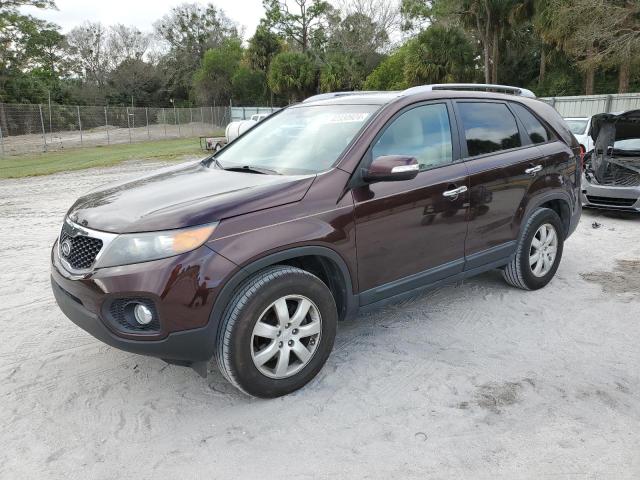 5XYKT3A12BG186212 - 2011 KIA SORENTO BASE PURPLE photo 1