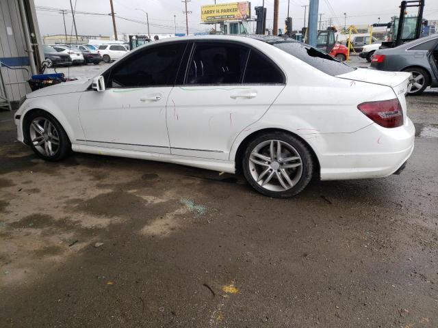 WDDGF4HB9DR301061 - 2013 MERCEDES-BENZ C 250 WHITE photo 2