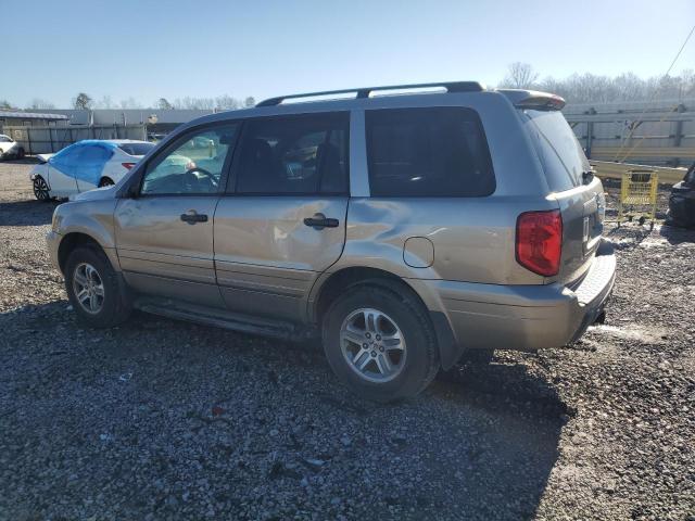 5FNYF18585B044845 - 2005 HONDA PILOT EXL BEIGE photo 2