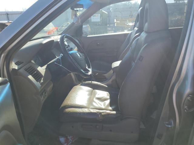 5FNYF18585B044845 - 2005 HONDA PILOT EXL BEIGE photo 7