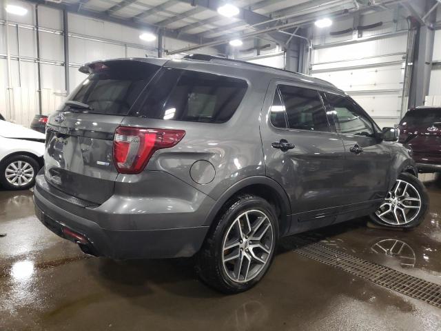 1FM5K8GT3HGD23777 - 2017 FORD EXPLORER SPORT GRAY photo 3