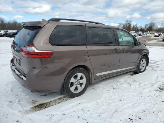 5TDKZ3DC0LS040536 - 2020 TOYOTA SIENNA LE BROWN photo 3