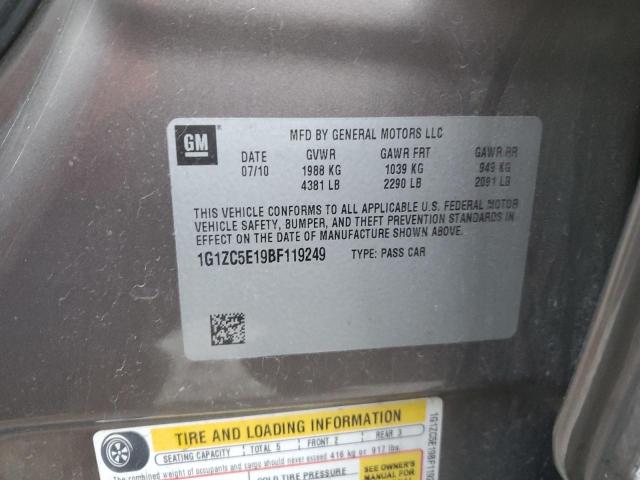 1G1ZC5E19BF119249 - 2011 CHEVROLET MALIBU 1LT TAN photo 13