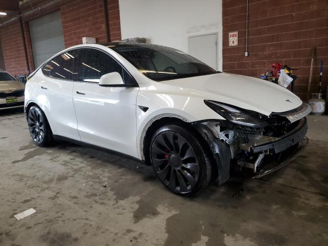 7SAYGDEF7NF364589 - 2022 TESLA MODEL Y WHITE photo 4