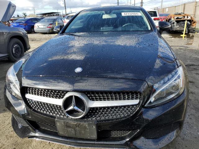 WDDWJ4JBXHF521837 - 2017 MERCEDES-BENZ C 300 BLACK photo 5