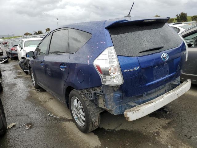 JTDZN3EU3EJ003482 - 2014 TOYOTA PRIUS V BLUE photo 2