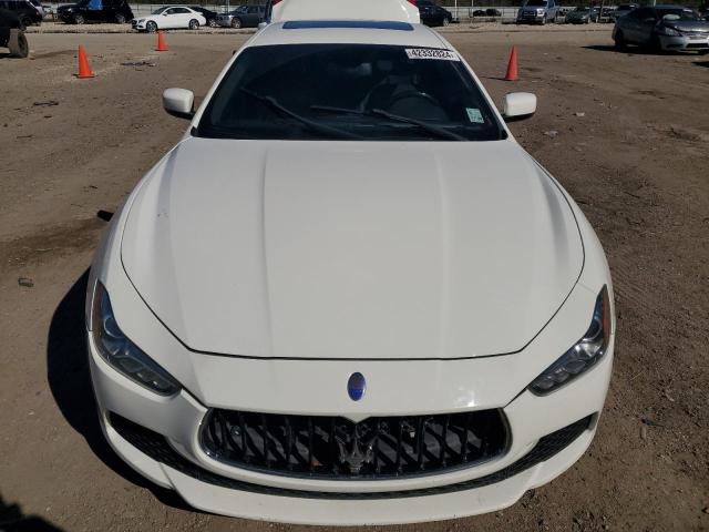 ZAM57RTA4E1089496 - 2014 MASERATI GHIBLI S WHITE photo 5