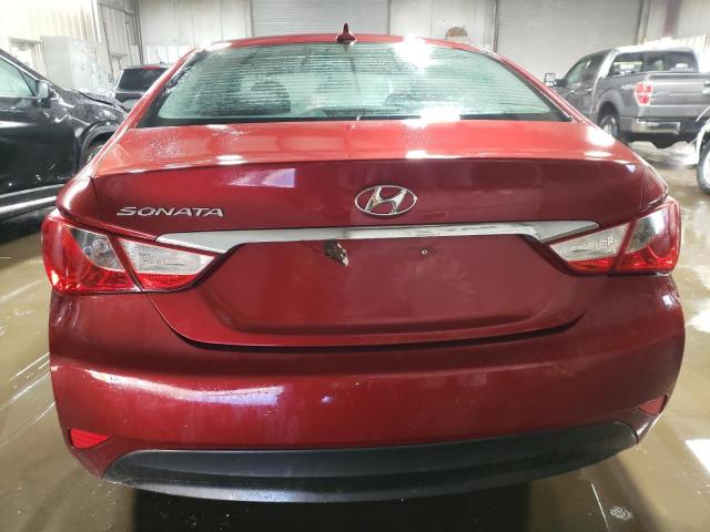 5NPEB4AC5EH940000 - 2014 HYUNDAI SONATA GLS RED photo 6