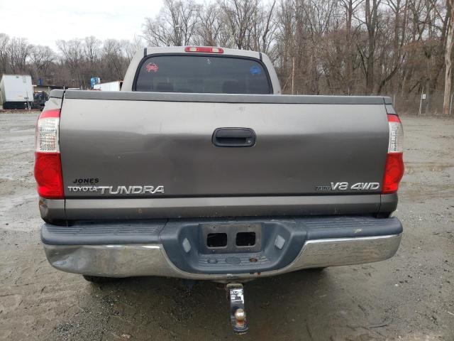 5TBDT44196S523647 - 2006 TOYOTA TUNDRA DOUBLE CAB SR5 GRAY photo 6