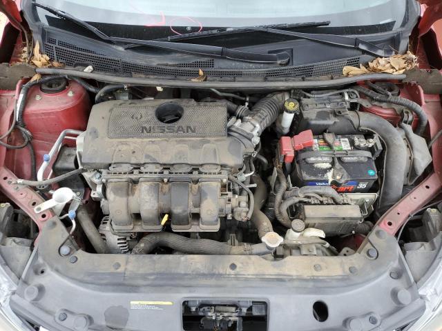 3N1AB7AP0GL671302 - 2016 NISSAN SENTRA S RED photo 11