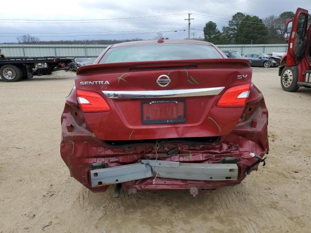 3N1AB7AP0GL671302 - 2016 NISSAN SENTRA S RED photo 6