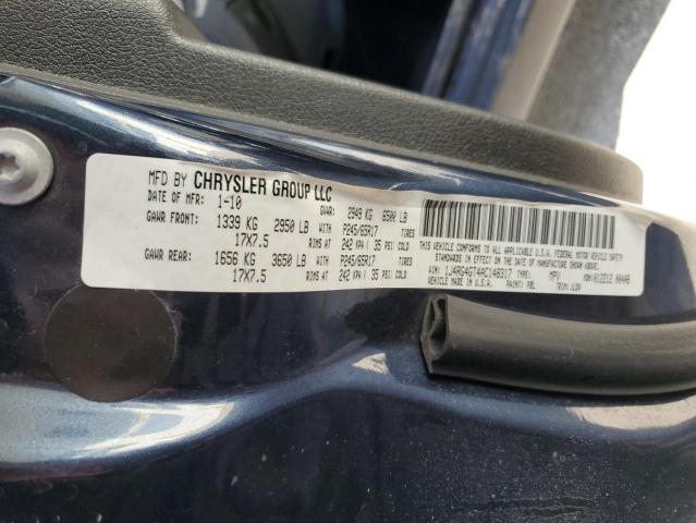 1J4RG4GT4AC148317 - 2010 JEEP COMMANDER SPORT ლურჯი ფოტო 12