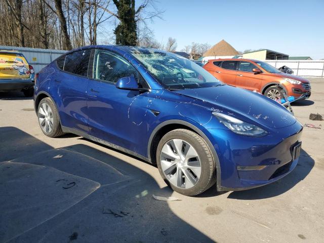 5YJYGDEE1MF079969 - 2021 TESLA MODEL Y BLUE photo 4