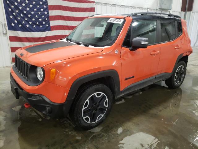 ZACCJBCT0FPB61521 - 2015 JEEP RENEGADE TRAILHAWK ORANGE photo 1