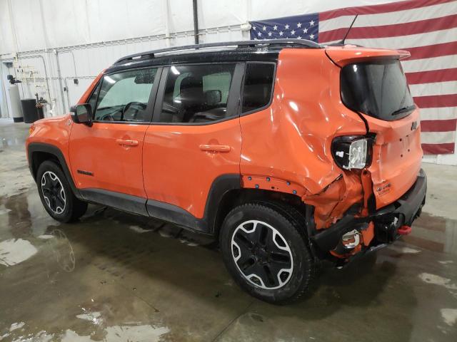 ZACCJBCT0FPB61521 - 2015 JEEP RENEGADE TRAILHAWK ORANGE photo 2