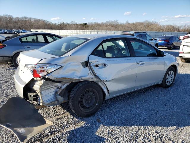 2T1BURHE4FC295118 - 2015 TOYOTA COROLLA L SILVER photo 3