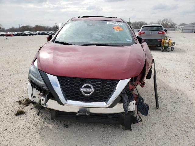 5N1AZ2CJ8PC142725 - 2023 NISSAN MURANO SL MAROON photo 5