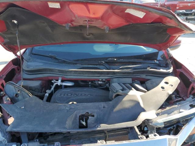 5FNYF7H52NB001315 - 2022 HONDA PASSPORT EXL RED photo 12