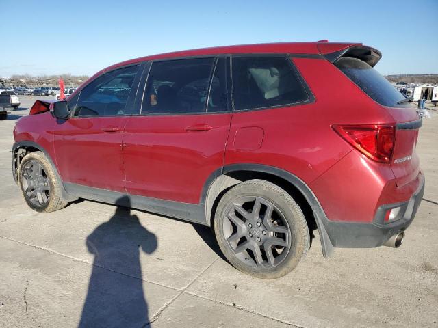 5FNYF7H52NB001315 - 2022 HONDA PASSPORT EXL RED photo 2