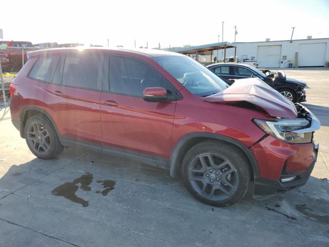 5FNYF7H52NB001315 - 2022 HONDA PASSPORT EXL RED photo 4