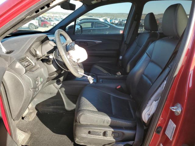 5FNYF7H52NB001315 - 2022 HONDA PASSPORT EXL RED photo 7