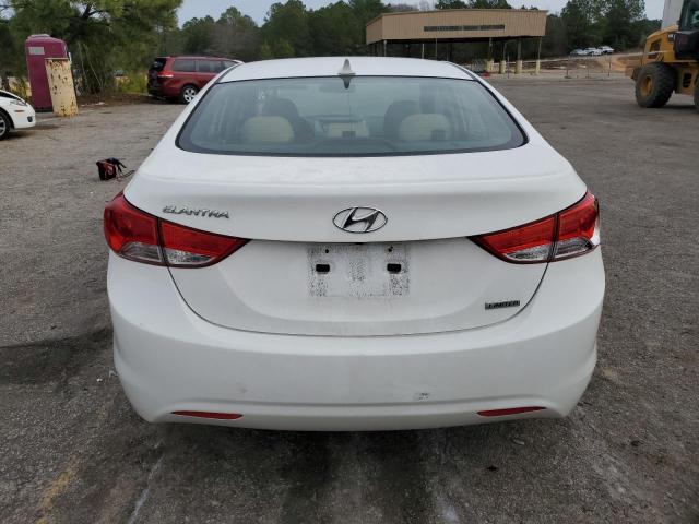 5NPDH4AE8DH237193 - 2013 HYUNDAI ELANTRA GLS WHITE photo 6