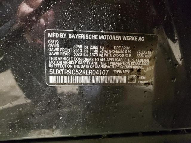 5UXTR9C52KLR04107 - 2019 BMW X3 XDRIVE30I Сұр фото 12