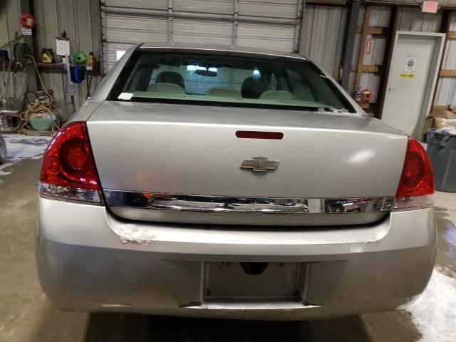 2G1WT55N781264909 - 2008 CHEVROLET IMPALA LT SILVER photo 6