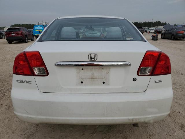 2HGES16503H583857 - 2003 HONDA CIVIC LX WHITE photo 6