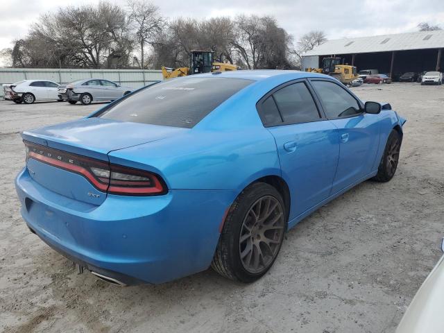 2C3CDXBG0JH319128 - 2018 DODGE CHARGER SXT BLUE photo 3